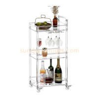 Custom Acrylic Bar Serving Cart with Wheels: The Perfect Blend of Style and Functionality