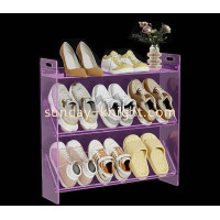 Custom Acrylic Multi-Layers Home Shoe Organizer Shelf