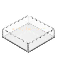 Custom Acrylic Scalloped D&eacute;cor Tray: Elegant Design Meets Versatile Functionality