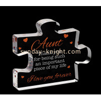 Custom Acrylic Puzzle Block Paperweight Gift: A Creative and Practical Choice for Modern Branding