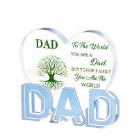 Custom Acrylic Heart Sign Plaque Present Block &ndash; Personalized Gifts by Sunday Knight