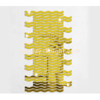 Custom Acrylic Wall DIY Wavy Mirror Stickers: Elevate Your Space with Sunday Knight