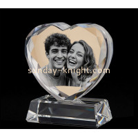 Custom Acrylic Heart Shaped Photo Block: Timeless Memories, Modern Elegance