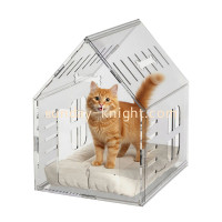 Custom Acrylic House Shape Cat Bed Cage &ndash; A Stylish and Functional Solution for Modern Pet Living