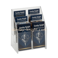 Custom Acrylic Wall Multi Pockets Flyer Holders for Professional Literature Display