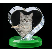Discover the Timeless Elegance of Custom Acrylic Heart Award Blocks by Sunday Knight