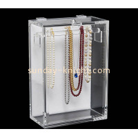 Secure Elegance: Elevate Your Retail Space with a Custom Acrylic Locking Necklace Display Box