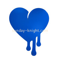 Elevating Retail Spaces and Interiors with Custom Acrylic Wall Decor Heart Mirror Stickers