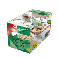 Custom Acrylic Luxury 2 Tiers Coffee Cup Serving Tray &ndash; Premium Display Solution by Sunday Knight