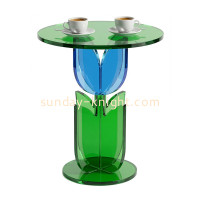 Discover Timeless Elegance with Custom Acrylic Round Top Accent Coffee Tables by Sunday Knight