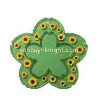 Custom Flower Shape Acrylic Coffee Cup Mat: A Stylish and Functional Tabletop Solution by Sunday Knight