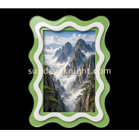 Elevate Wall Decor with Custom Acrylic Wavy Picture Frames