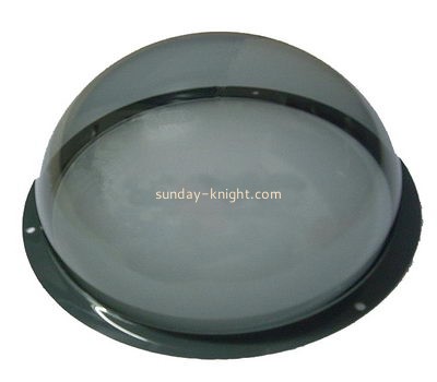 Transparent black acrylic large plastic hemisphere dome cover DBK-035