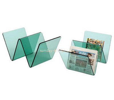 Customized acrylic book holder stand magazine stand book display stand BHK-044