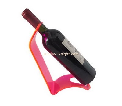Custom design acrylic wine bottle holder retail bottle display racks wine bottle display rack WDK-044