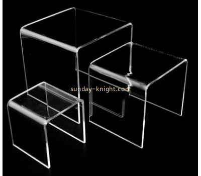 Custom design clear acrylic counter display make up store display cosmetic display rack MDK-065