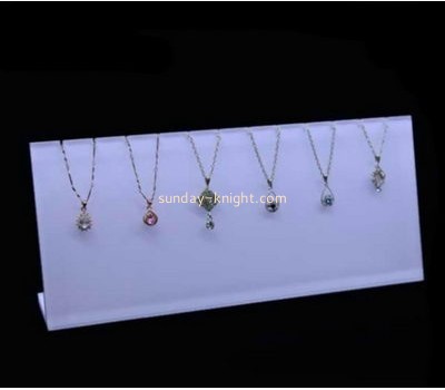 Customized acrylic product display necklace and earring holder display for necklaces JDK-255