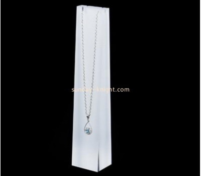 Acrylic products manufacturer custom tall necklace jewelry display JDK-299