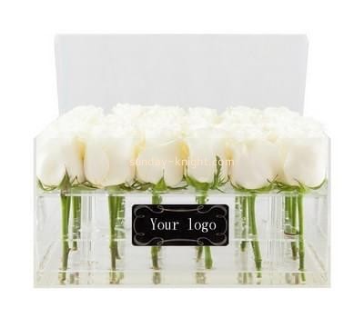 Custom acrylic flower rose display cases box DBK-101