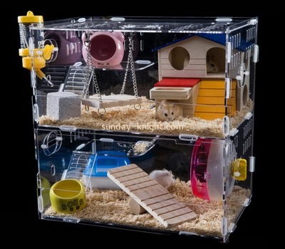 Custom plexiglass acrylic hamster bird cages PCK-002
