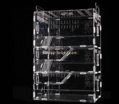 Custom cheap acrylic large hamster cages reptile terrarium PCK-004