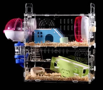 Custom acrylic cool hamster cages reptile terrarium for sale PCK-008