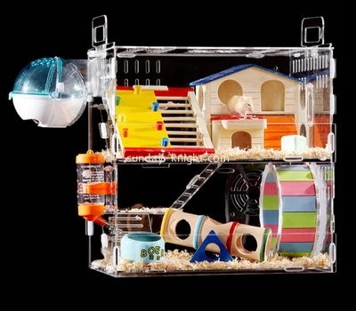 Acrylic display manufacturers custom acrylic plastic pet hamster cage PCK-009