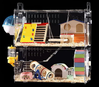 Acrylic display manufacturers custom acrylic parakeet hamster cages PCK-021