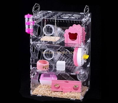 Acrylic display supplier custom acrylic large bird cage best cage for syrian hamster PCK-031