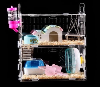 Acrylic display supplier custom acrylic parrot perch hamster cages cheap PCK-035