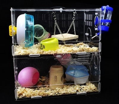 Acrylic display factory custom acrylic finch cage fun hamster cages PCK-050