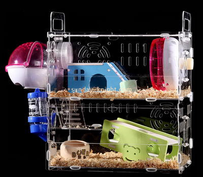 Acrylic plastic supplier customize macaw small cages for sale PCK-089