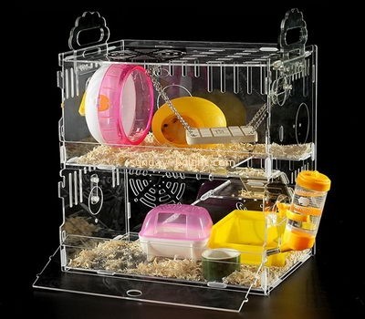 Acrylic suppliers customize buy bird cage cheap big hamster cages PCK-092