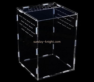 Display case manufacturers customize lucite boxes acrylic aquarium divider PCK-105