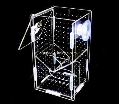 Display case manufacturers customize plexiglass case breeding box for fish PCK-107
