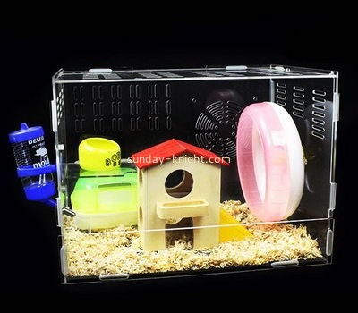 China acrylic manufacturer customize plastic display boxes recommended hamster cages PCK-116