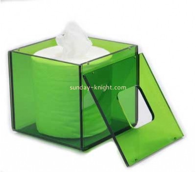 Hot selling acrylic paper tissue box transparency plexiglass box clear plastic box DBK-091
