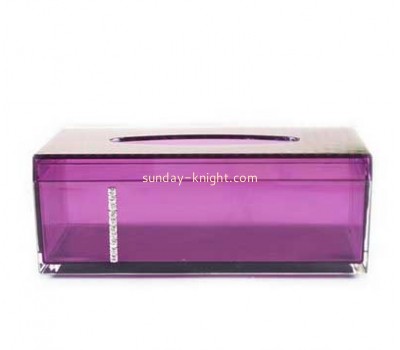 Hot selling clear acrylic box small storage box clear plastic tissue box BTB-079
