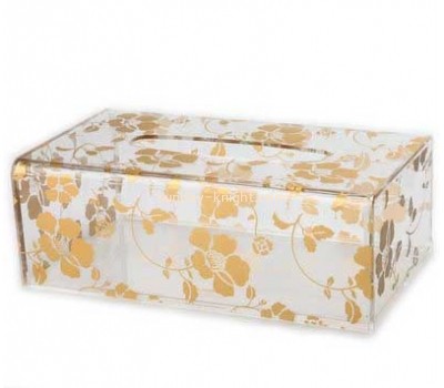 Customized acrylic tissue box decorative storage box tissue paper DBK-077