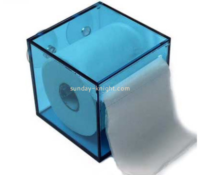 Wholesale wall mounted tissue box holder mini plastic box plexiglass acrylic rectangle box DBS-071