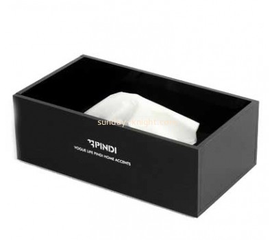 Factory custom printed tissue box luxury black box square acrylic box DBK-070