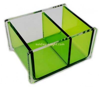 Customized acrylic transparent plastic box tissue paper box plexiglass storage box DBK-061
