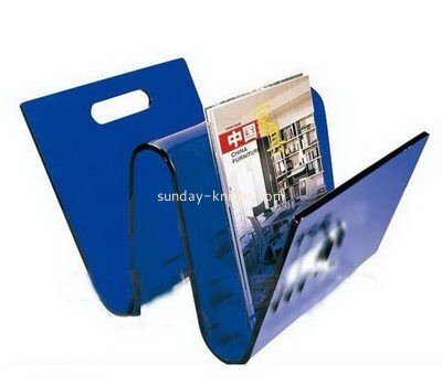 Custom design acrylic brochure holder book stand holder clear plastic document holder BHK-056