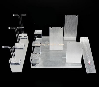 Acrylic items manufacturers customized lucite retail jewellery display stands JDK-415