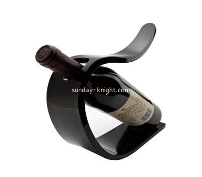 Acrylic products manufacturer customized acrylic single bottle wine rack WDK-058