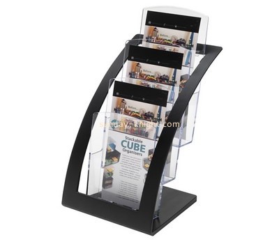 Acrylic company customized free standing acrylic brochure holders BHK-062