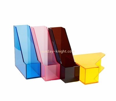 Lucite manufacturer customized acrylic vertical file holder BHK-063