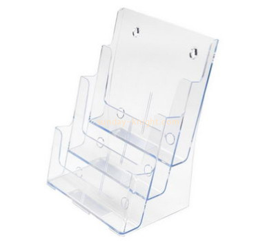 Lucite manufacturer custom design wall mount brochure display holder BHK-218