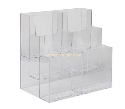 Acrylic manufacturers china custom clear plastic fabrication leaflet holder BHK-273