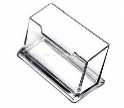 Acrylic display manufacturer custom plexiglass fabrication business card holder for desk BHK-287